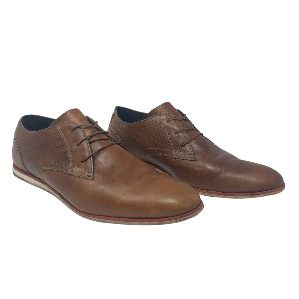 Steve‎ Madden Tan Leather Shoes Size 13 Lace Up St Annes